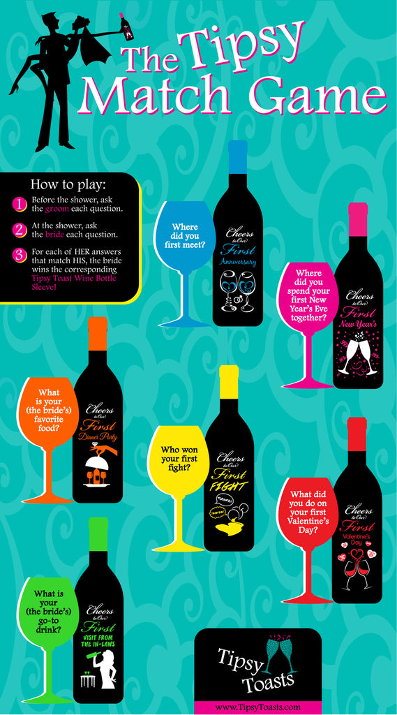 The Tipsy Match Game - The Bride Wins Wine